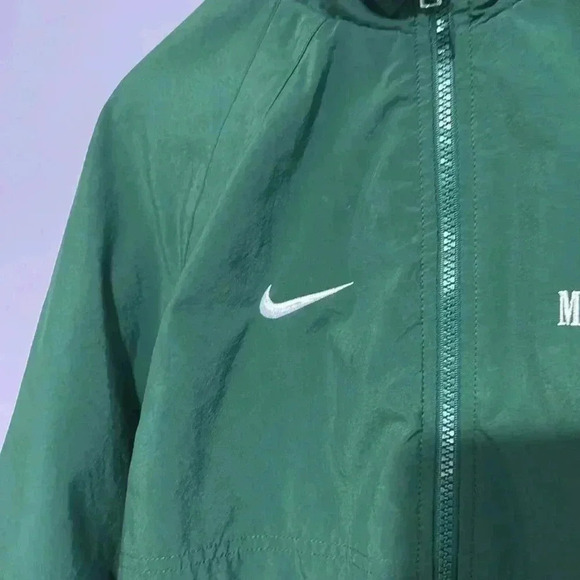 Nike Michigan State University jacket and pants warm-up green men’s size small ￼ - Picture 3 of 10